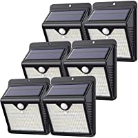 Los mejores  - 【6 Paquete】150 LED Luz Solar Exterior- Feob Súper Brillante Foco Solar Exterior con Sensor de Movimiento- 180…